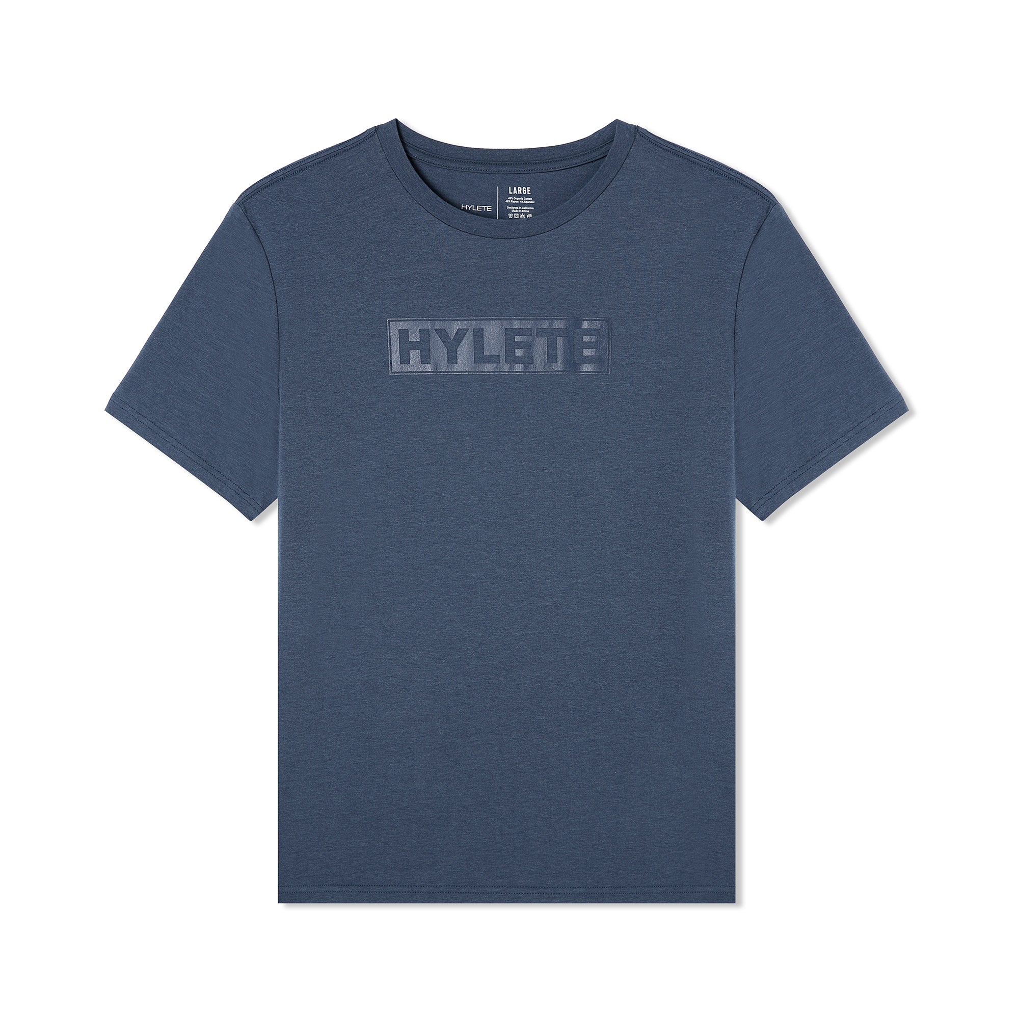 Block Logo HY-Blend Crew Tee Navy